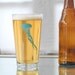 Jellyfish, screen printed glassware, turquoise set of 4 pint glasses