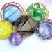 Lovely Lot of Various Vintage Moon Glow Glass Buttons