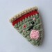 Zombie Pizza Slice Mini Plush Keychain