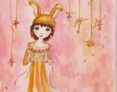 March Hare, Alice in Wonderland Original Painting