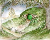 Bag End  -8x10 fine art print Hobbit Hole of Lord of the Rings