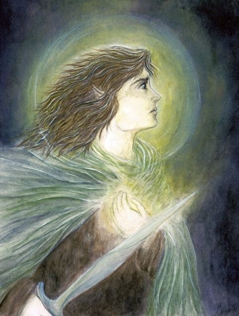 Iorhael Frodo the Ring Bearer 8x10 print Lord of the Rings