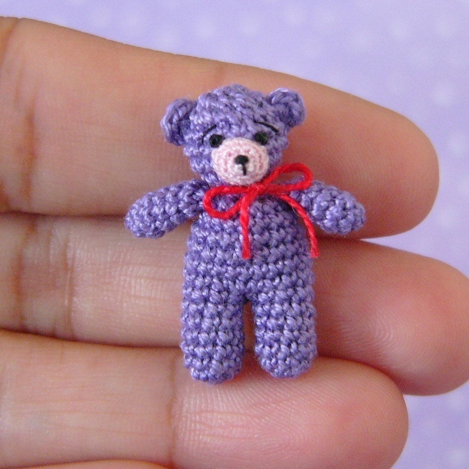 PDF PATTERN - Amigurumi Crochet Tutorial Pattern Miniature Matchbox Bear