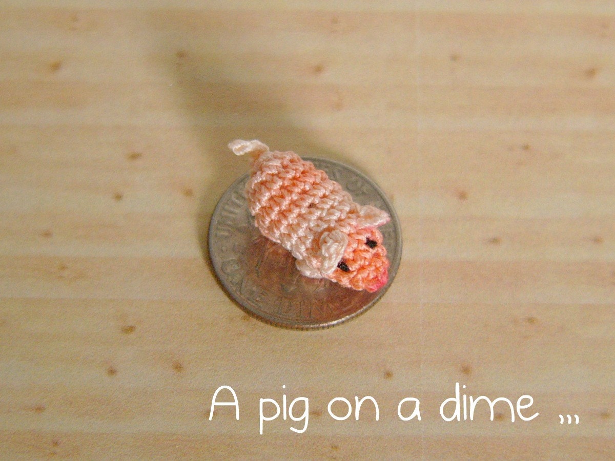 Muffa's - Micro Miniature (Nano) Pig into a Purse - Pouch