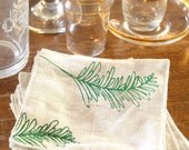 fern coasters, set of 4