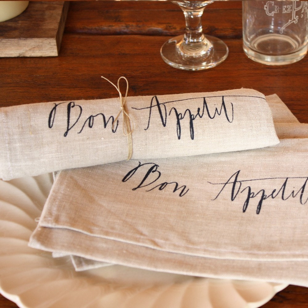 napkin, bon appetit