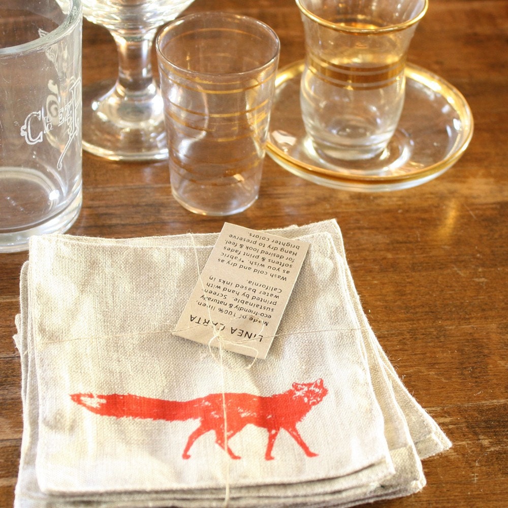 napkin, fox