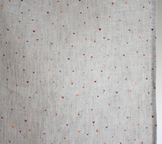 tea towel, hearts