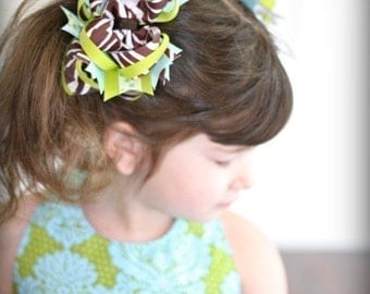 Instant Download Tutorial bow ebook Funky Over the Top Boutique Bow....pdf ebook diy how to makehair bows