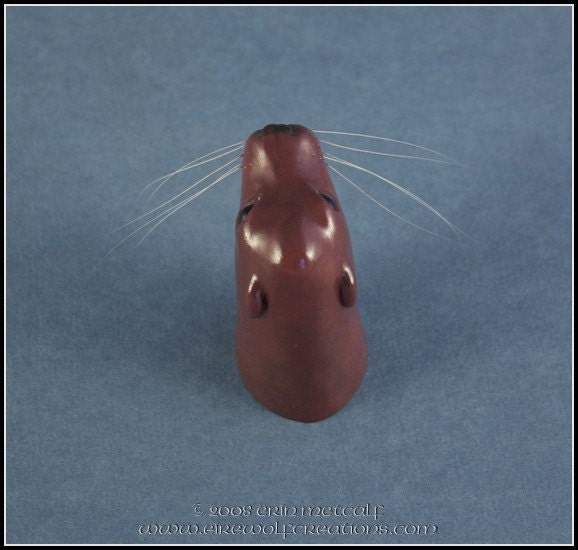 Playful Pup - California Sea Lion sculpture, cat whiskers, whimsical