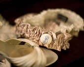 RUSH Wedding Garter Set with Monogram