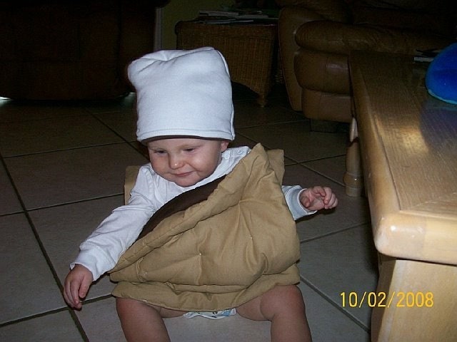 BABY INFANT TODDLER SMORE COSTUME FOR HALLOWEEN GRAHAM CRACKER