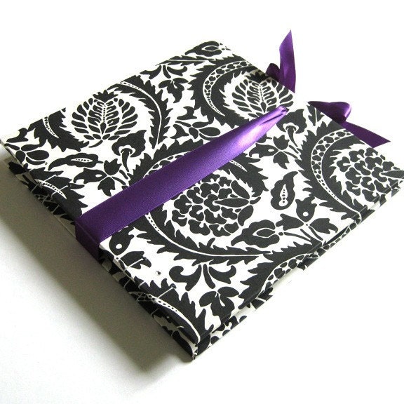 Paisley Damask Wedding Guest Book - made to order