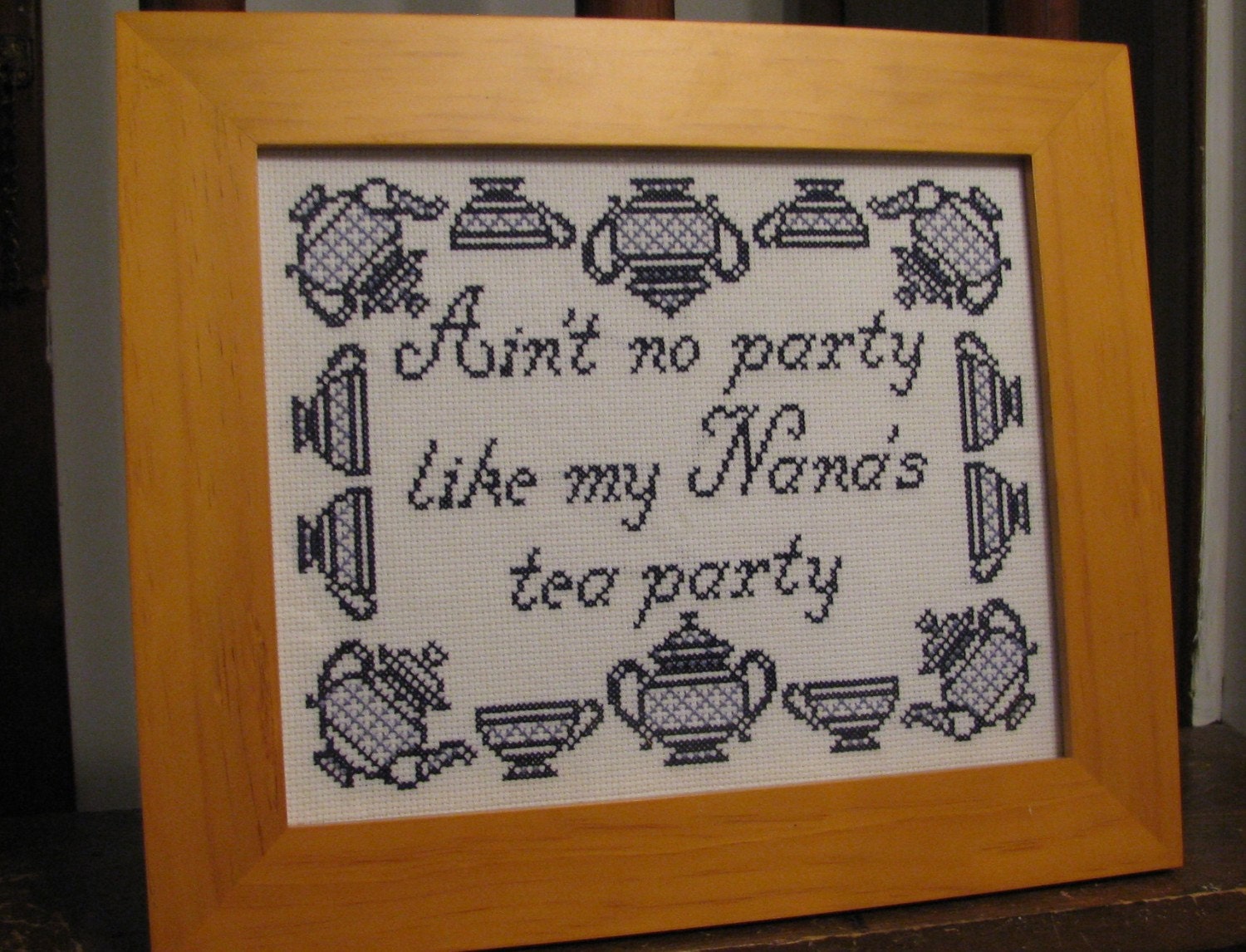 PATTERN ONLY Ain't No Party Cross Stitch