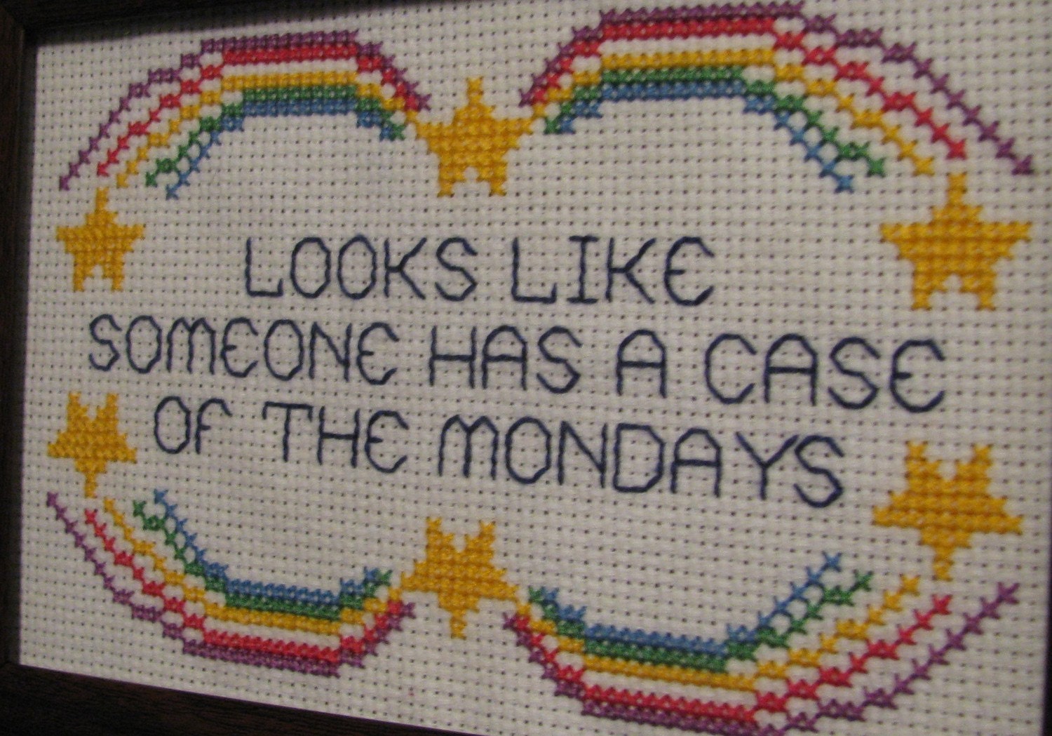 Case of the Mondays Cross-Stitch