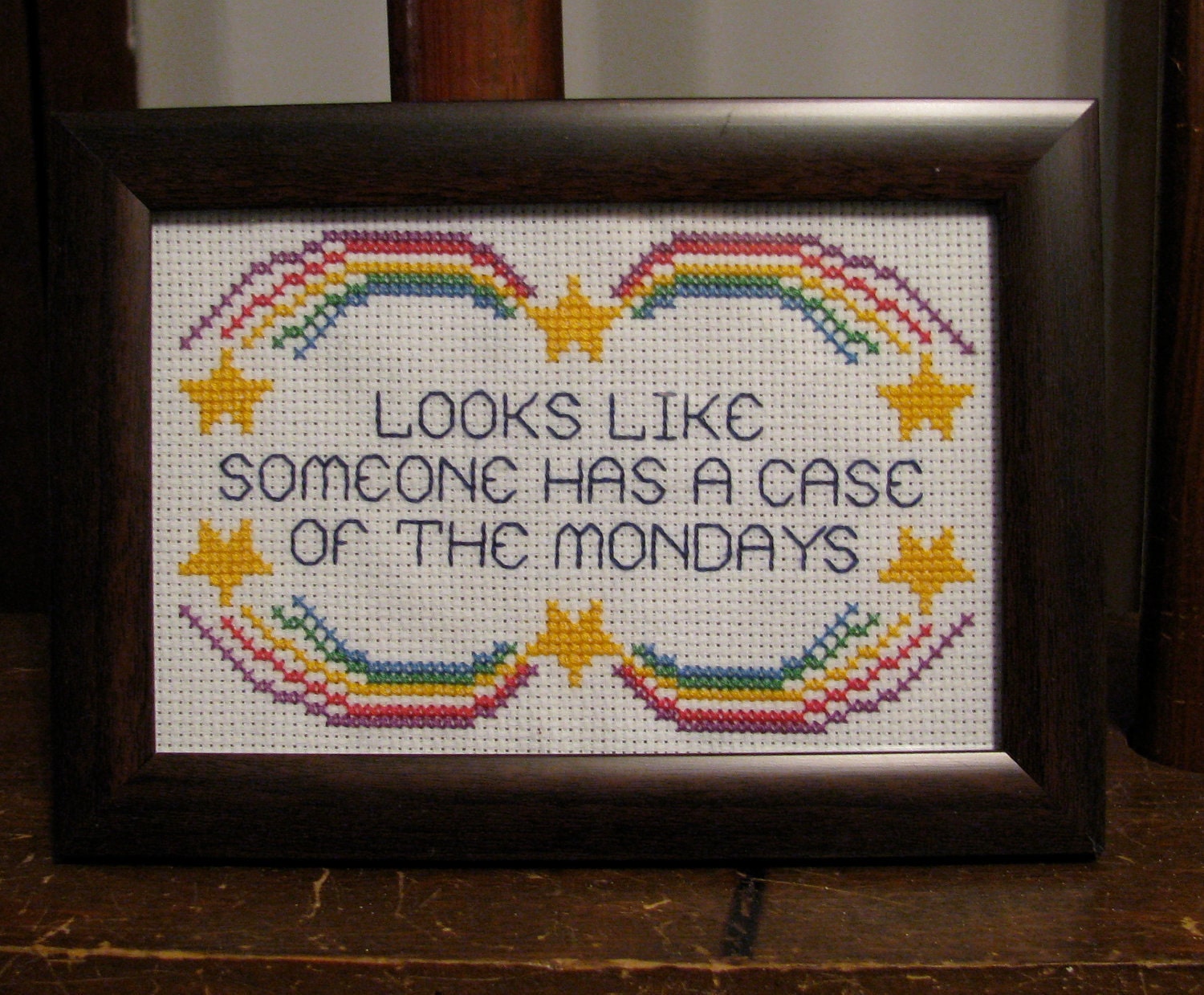 PATTERN ONLY Case of the Mondays Cross Stitch