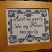 PATTERN ONLY Ain't No Party Cross Stitch