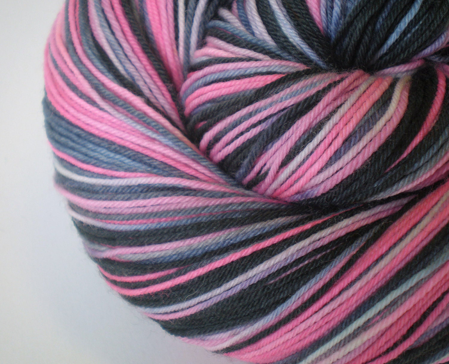 hand dyed sock yarn superwash merino nylon fingering HOPE 460 yds.