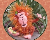 Digital PDF Orangutan Crochet Pattern My 21st Milk Cap Cutie Monkey Doll Toy
