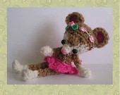 Merry Mouse Digital PDF Crochet Pattern 24th Milk Cap Cutie by Peggytoes Mice Rat Christmas