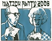 Matzoh Party Holiday Print (Blue)