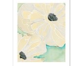 Wild Poppy 2 in Cream--11"X14" Fine Art Print
