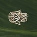Hamsa Heart Filigree Ring