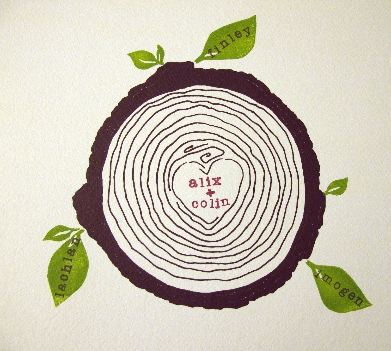 custom family tree -- brown
