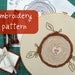 custom family tree embroidery pattern