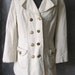 VIntage Mod White Trench Coat