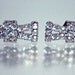 Vintage Pair Rhinestone Bow Shoe Clips