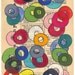 Vitamins - Original Gouache Painting on Antique Book Paper