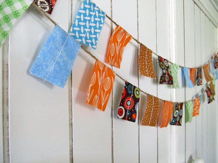 Chocolate Boys fabric Flag garland. Everyday Banner. Photo Prop.