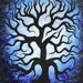 Blue tree,8x10,Tree painting, tree, original fine art,acrylic painting by TREEARTIST on ETSY