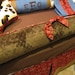 Custom Crib Bedding set Cowboy style with Faux Suede Bandana and cow minky