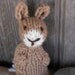 Waldorf Toy - Wee Woolies Stuffed Animal - Miniature - Natural Bunny