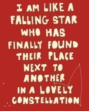 Where We Sparkle Forever - love print, wedding gift, anniversary gift, typography, stars, inspirational art, motivational poster