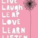 inspirational art print with quote, girls room, nursery art, pink, typography, quote art, words, illustration - BREAK THE ROUTINE (pink)