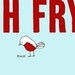 digital print, typography, quote art, poster, bird with a french fry, inspirational art print, motivational - SO VERY HAPPY (red)