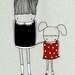 Digital Art Print, Kids Illustration, Mom Artwork - MY LITTLE GIRL