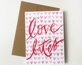 5x7 CARD : love bites