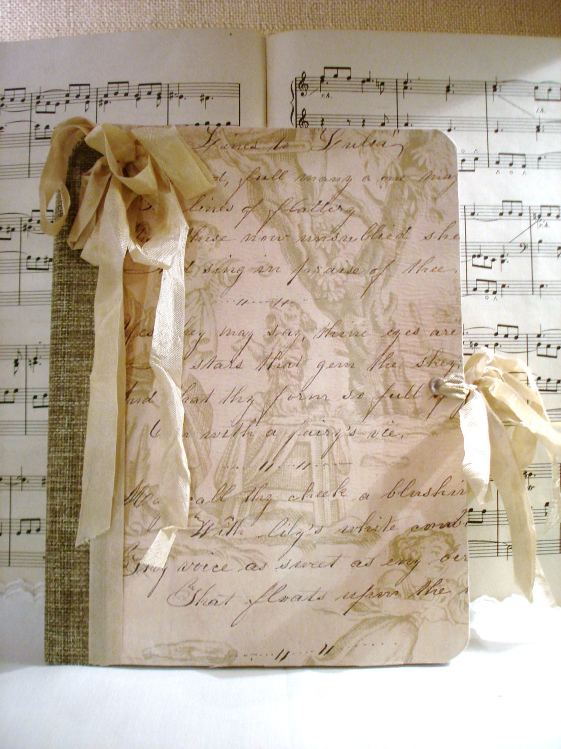 Beautiful Altered Composition Notebook Journal