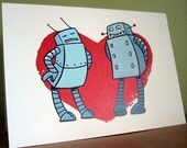 Robots in Love Card