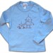 SALE Robot Toddler Tee, Long Sleeve, red on light blue in 2T and 4T