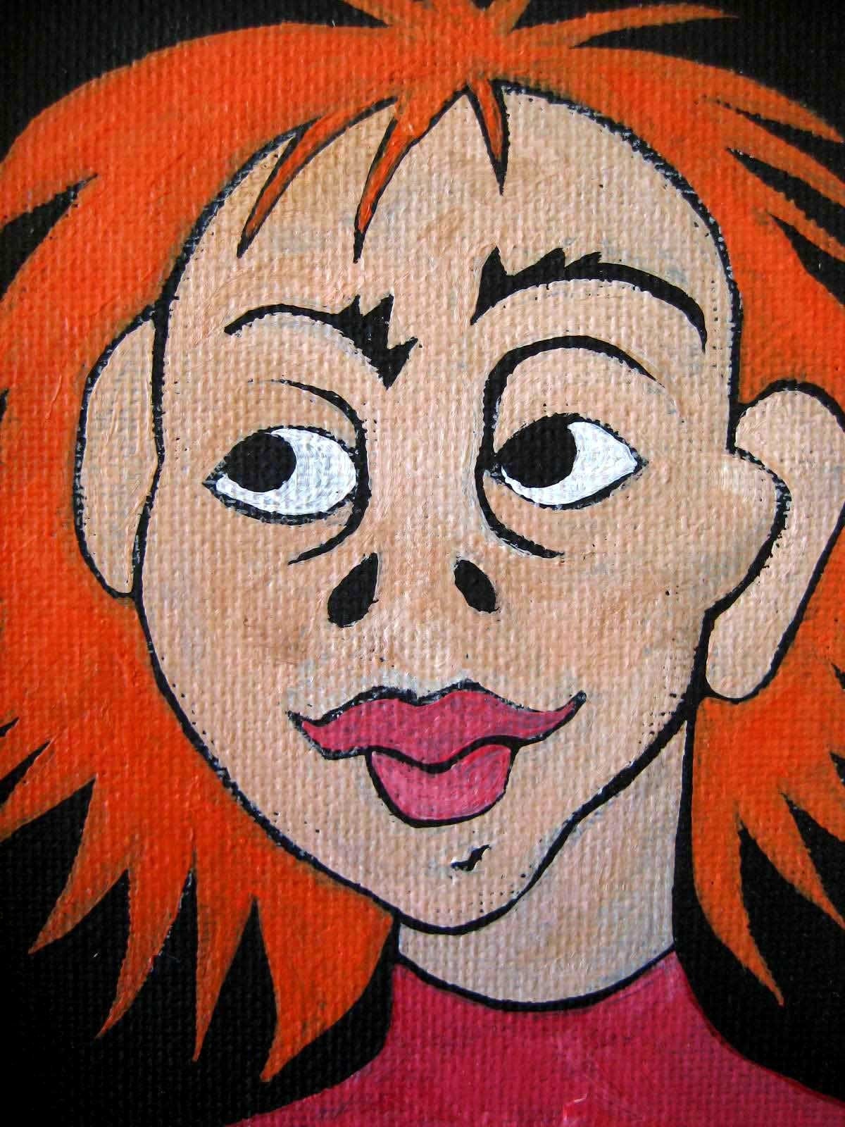Aunty Putchy Framed Painting- Fictional Portrait