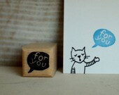 for you - rubberstamp - 2x2cm - by  SiebenMorgen