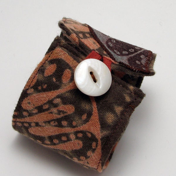 Wearable art fabric cuff - Kundalini Snake
