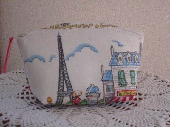 Cosmetic Bag Clutch Purse Cafe Rouge