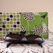 Eyeglass Clutch Feminine Products Coupon Cosmetic Case Case Flea Market Fiesta Leaf and dot in Green