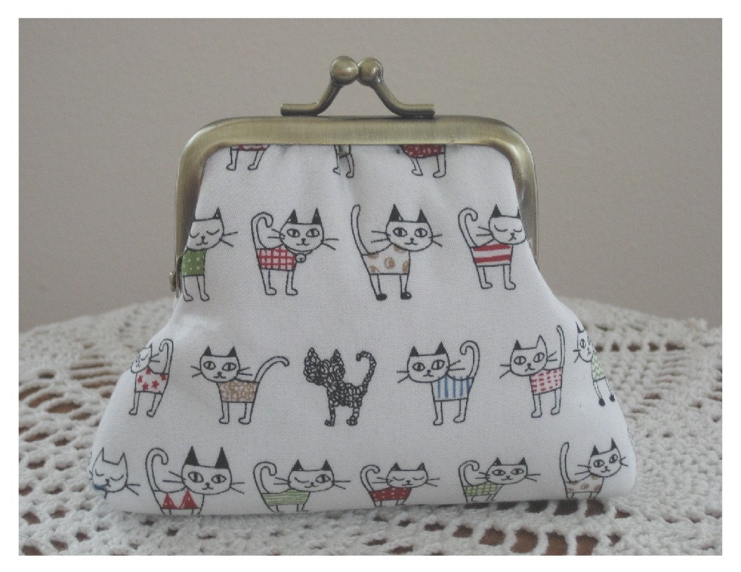 Cats On Parade ...Snap Coin Purse